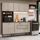 Armário De Cozinha Compacta 235cm Rustic/crema Gourmet Madesa