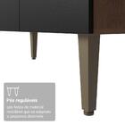 Armário De Cozinha Compacta 235cm Rustic/preto Gourmet Madesa