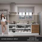 Armário De Cozinha Compacta 240cm Branco/rustic Stella Madesa