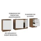 Armário De Cozinha Compacta 240cm Rustic/branco Stella Madesa