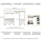 Armário De Cozinha Compacta 252cm Com Leds Veneza Up Multimóv