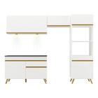 Armário De Cozinha Compacta 252cm Com Leds Veneza Up Multimóv