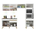 Armário De Cozinha Compacta 252cm Com Leds Veneza Up Multimóv