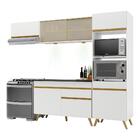 Armário De Cozinha Compacta 252cm Com Leds Veneza Up Multimóv