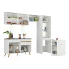 Armário De Cozinha Compacta 252cm Com Leds Veneza Up Multimóv