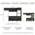 Armário De Cozinha Compacta 252cm Veneza Multimóveis V3690