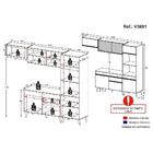 Armário De Cozinha Compacta 252cm Veneza Multimóveis V3691
