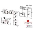 Armário De Cozinha Compacta 252cm Veneza Multimóveis V3692