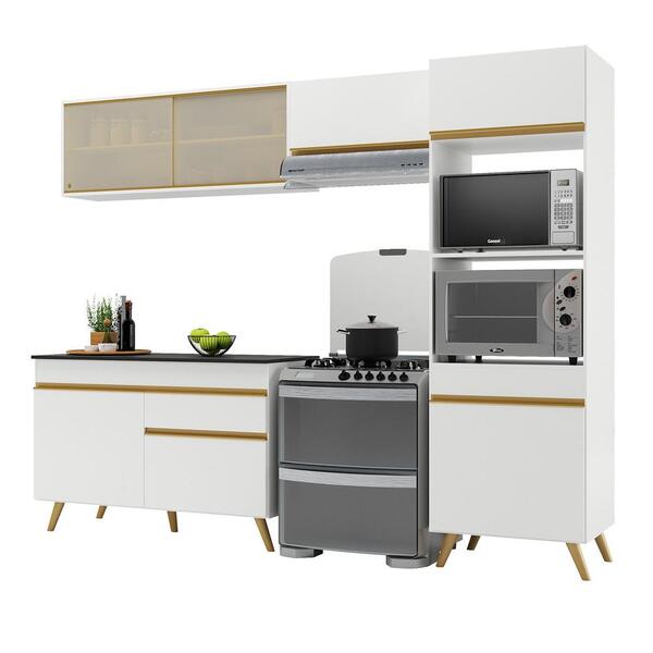 Armário De Cozinha Compacta 252cm Veneza Multimóveis V3692