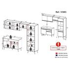 Armário De Cozinha Compacta 252cm Veneza Multimóveis V3693