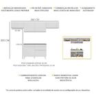 Armário De Cozinha Compacta 260cm Veneza Multimóveis V3697