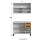 Armário De Cozinha Compacta 2 Peças Capri Multimóveis Cr20031