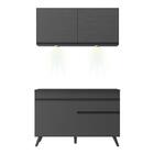 Armário De Cozinha Compacta 2 Peças Com Leds Mp2012.895 Venez