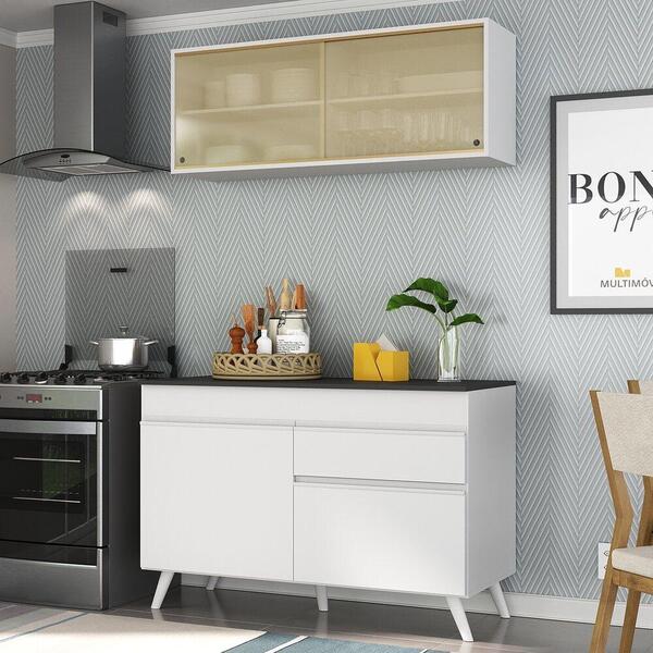 Armário De Cozinha Compacta 2 Peças Mp3688.891 Veneza Multimó