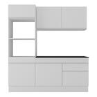 Armário De Cozinha Compacta 3 Peças Com Rodapé Mp2177 Made Mu