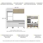 Armário De Cozinha Compacta 3 Peças Mp3695.964 Veneza Branco