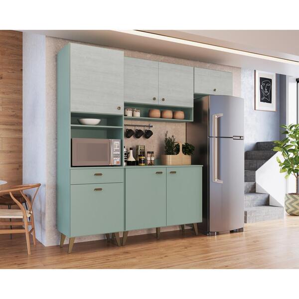 Armário De Cozinha Compacta 3 Peças Viena Multimóveis Cr20035