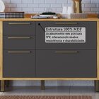 Armário De Cozinha Compacta 4 Peças 7 Portas Com Vidro 274cm