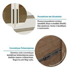 Armário De Cozinha Compacta 4 Peças 9 Portas Com Vidro E Tamp