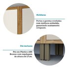 Armário De Cozinha Compacta 4 Peças 9 Portas Com Vidro E Tamp