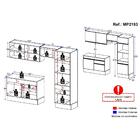 Armário De Cozinha Compacta 4 Peças Com Rodapé Mp2193 Made Mu