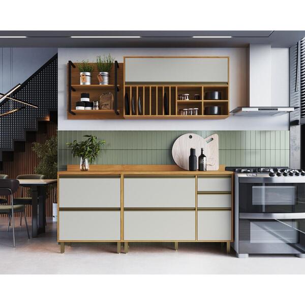 Armário De Cozinha Compacta 4 Peças Mdf Ibiza Multimóveis Cr2