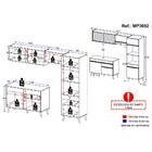 Armário De Cozinha Compacta 4 Peças Mp3692.964 Veneza Branco