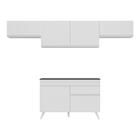 Armário De Cozinha Compacta 4 Peças Mp3697.891 Veneza Branco