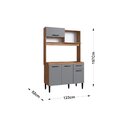 Armário De Cozinha Compacta 4 Portas 1 Gaveta Naty Freijo/ Ci