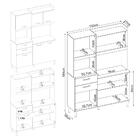 Armário De Cozinha Compacta 6 Portas E 2 Gavetas Multimóveis