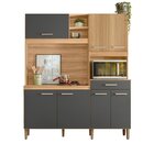 Armário De Cozinha Compacta 7 Portas 1 Gaveta Yara Freijo/chu