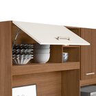 Armário De Cozinha Compacta 7 Portas 1 Gaveta Yara Ipe/ Off W