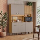 Armário De Cozinha Compacta 7 Portas 2 Gavetas Tropical Freij