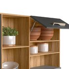 Armário De Cozinha Compacta 8 Portas 2 Gavetas Freijó E Chumb