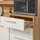 Armário De Cozinha Compacta 8 Portas 2 Gavetas Freijó E Off W