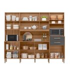 Armário De Cozinha Compacta 8 Portas 2 Gavetas Hortelã Ipe/ch