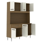 Armário De Cozinha Compacta 8 Portas Cosina 120cm