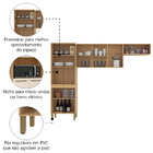 Armário De Cozinha Compacta 9 Portas 2,50m Versalhes Kit's Pa