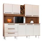 Armario De Cozinha Compacta Ajax Natura Off White Zanzini