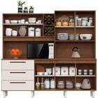 Armario De Cozinha Compacta Ajax Natura Off White Zanzini