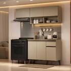 Armário De Cozinha Compacta Atlanta Petty carraro Amêndoa