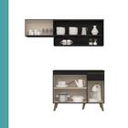 Armário De Cozinha Compacta Atlanta Petty carraro Preto Touch