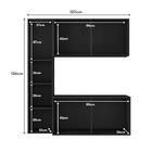 Armário De Cozinha Compacta Com Balcão Linea Fit 4 Portas Mul