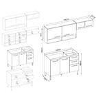 Armário De Cozinha Compacta Com Balcão Multimóveis Cr20235