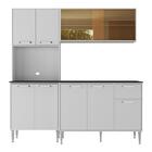 Armário De Cozinha Compacta Com Balcão Para Pia Siena Multimó