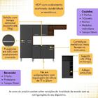 Armário De Cozinha Compacta Com Bancada Americana Pequim Mult