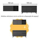 Armário De Cozinha Compacta Com Bancada Americana Veneza Mult