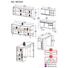 Armário De Cozinha Compacta Com Bancada Americana Veneza Mult
