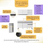 Armário De Cozinha Compacta Com Bancada Americana Veneza Mult