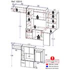 Armário De Cozinha Compacta Com Mesa Dobrável Sofia Multimóve